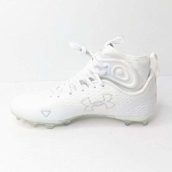 Under Armour Spotlight Lux MC 2.0 Football Cleats, White, Mens 9.5 main image 5